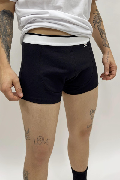Cueca para Packer - Preta Lisa